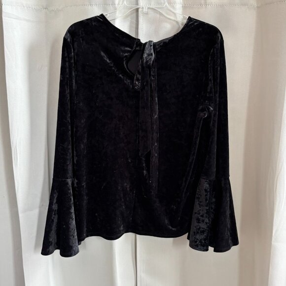 Beach Lunch Lounge Womens Top Small Velvet Whimsigoth Flare Sleeve Witchy 17964 - Picture 2 of 10